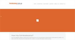 Desktop Screenshot of keratoconus.com.au