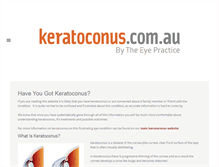 Tablet Screenshot of keratoconus.com.au